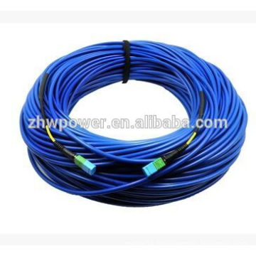 Outdoor MTP / MPO armoured Fiber Optic Patch Cord for 24 core 100 meter